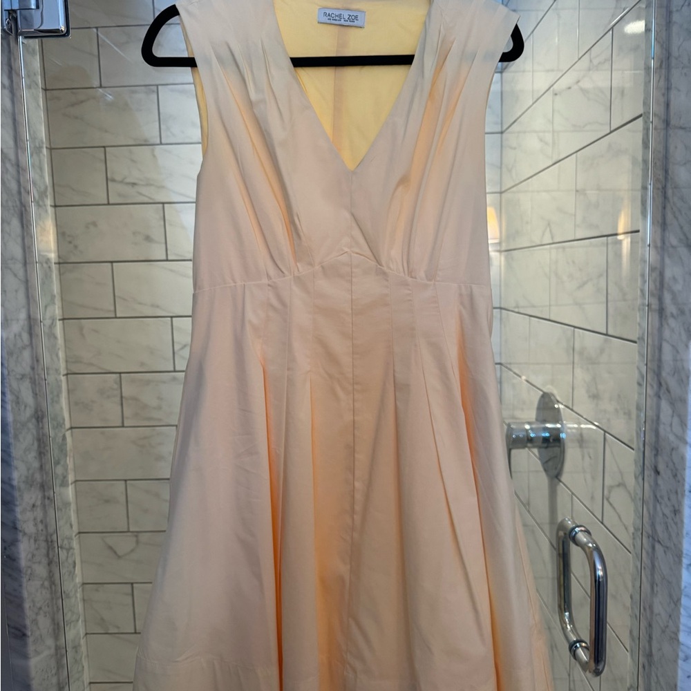 Rachel Zoe Cream Sleeveless Midi Dress